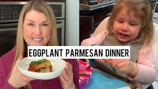 The BEST Low-Carb Eggplant Parmesan + Our Toddler’s Surprising Reaction During Dinner!
