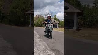 Gavin riding the scooter in Bali #baliindonesia