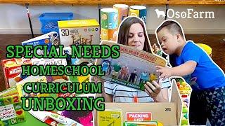 Homeschool Curriculum UNBOXING. School and Play for Special Needs