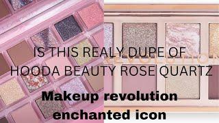 Makeup revolution enchanted icon eyeshadow palette first impression with two looks |