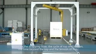 New design Automatic Rotary Arm Stretch Film Wrapping Machine