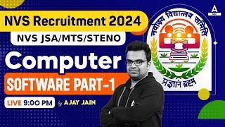 NVS Non Teaching Classes 2024 | NVS Non Teaching Computer Class By Ajay Jain | Computer Software #1