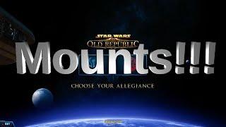 SWTOR - MOUNTS!! Achievement mounts, daily and all my favourites