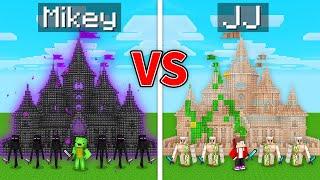 Mikey ENDERMAN Kingdom vs JJ GOLEM Kingdom in Minecraft (Maizen)