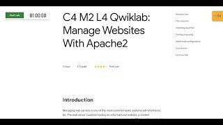 C4 M2 L4 Qwiklab: Manage Websites With Apache2  || #qwiklabs || #coursera || [With Explanation️]