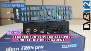 Edision Picco T265 PRO Decoder  Nuovo Digitale Terrestre DVB-T2 - Unboxing & Collegamenti