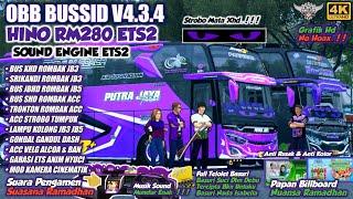 UPDATE TERBARU !! OBB BUSSID V4.3.4 HINO RM280 ETS2 | GRAFIK HD REALISTIS & ACC BUS | BASURI VIRAL