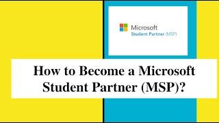 Applying Microsoft Student Partner program.