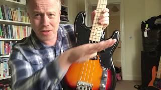 Harley Benton PB-50 bass guitar - talk through and review