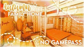 No Gamepass Budget Fall Aesthetic Family Roleplay Home  Speedbuild and Tour - iTapixca Builds