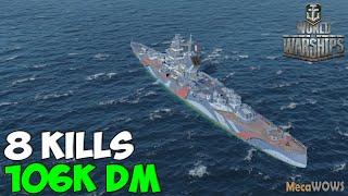 World of WarShips | Charles Martel | 8 KILLS | 106K Damage - Replay Gameplay 1080p 60 fps