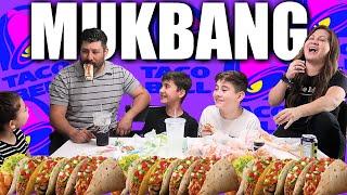 Taco Bell Mukbang | Large Family Taco Bell Fast Food Taste Test | WHAT DID WE ORDER?