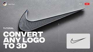 How to convert a 2D vector logo into 3D - Tutorial