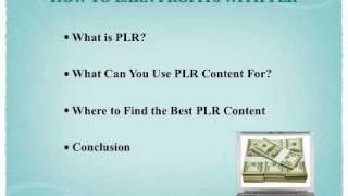 Make Money with PLR