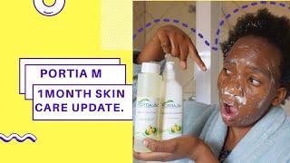 1Month update| How to | Get a clear skin with Portia M products Review.#portiamskinsolutions