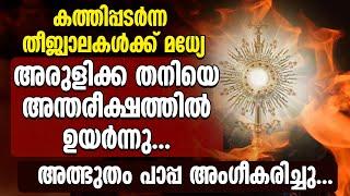 തീജ്വാലകൾക്ക് മധ്യേ അരുളിക്ക തനിയെ അന്തരീക്ഷത്തിലുയർന്നു. അത്ഭുതം പാപ്പ അംഗീകരിച്ചു | MIRACLE