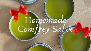 Homemade Gift: Comfrey Salve | DIY Healing Salve | Vlogmas Day 7