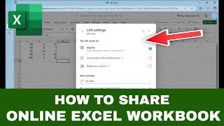 How to Share an Online Excel Workbook (Sharing on Excel for Web)