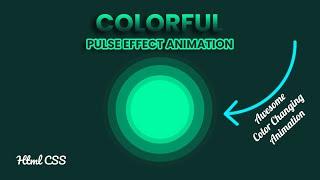 CSS Pulse Animation | Pulse Effect using HTML CSS @codehal