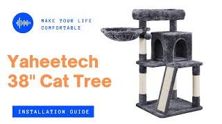 Yaheetech 40 Inches H Cat Tree Tower Installation Guide #cattree