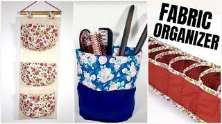 DIY FABRIC STORAGE BASKET FROM OLD CLOTHES/ FABRIC STORAGE BIN TUTORIAL/HOW TO SEW FABRIC BASKET