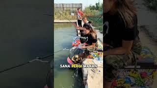 Ikan aja salfok sama kaka cantik saat mancing #mancing #fishing #trending