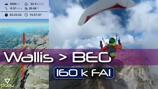 Wallis  BEO 160k FAI | Gleitschirm-Streckenflug-Vlog