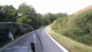 Mit der BMW R1100RT auf der Calmont-Straße bei Bremm (Mosel)