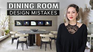 COMMON DESIGN MISTAKES | Dining Room Mistakes (Plus how to fix them!)