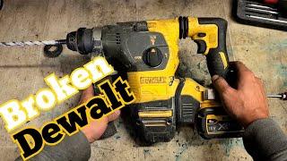Repairing a Dewalt DCH333 SDS drill that is grinding and will not rotate when drilling