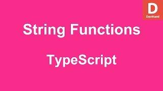 TypeScript String Manipulation Functions