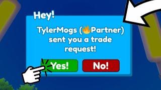 WOAH!! PARTNER SENT ME TRADE REQUEST AND THEN....