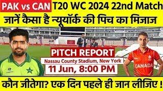 Pakistan vs Canada T20 World Cup Pitch Report: Nassau County International Stadium Pitch Report