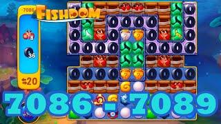 Fishdom Level 7086 - 7089 HD Walkthrough | 3 match puzzle | gameplay | android | 7087 | 7088