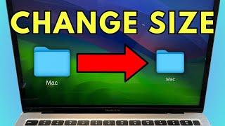 How To Change Icon Size On Mac