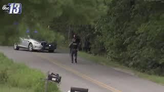 Homicide suspect runs naked from police