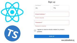 React Form Validations Using useForm | useState | Hook | Material UI | Next.js Tutorial