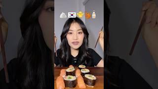 กินซูชิกับซอส 5 แบบ #asmr #mukbang #sushi #food