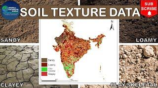 How to get Soil Texture Data for INDIA | Prepare Soil Texture Map of INDIA | USDA Soil Texture Chart