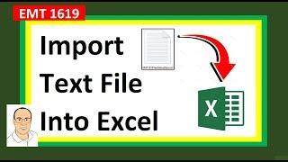 How To Import Text File into Excel (4 Examples, including Tab & CSV Files) – Excel Magic Trick 1619