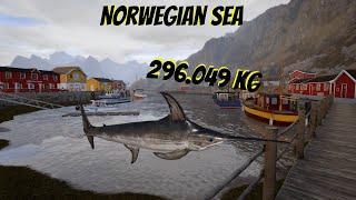 Russian Fishing 4 RF4 - Norwegian Sea - Very close to trophy very close to not seeing it