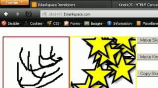 HTML5 Canvas Sketch.js and Kinetic.js
