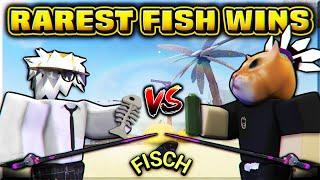 WHOEVER CATCHES THE RAREST FISH WINS! | ROBLOX FISCH