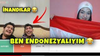 OME TV PRANK - I SAID ''IM FROM INDONESİ'' AND THEY BELİVED