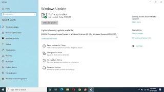 Windows 10 Cumulative Update For Version 21H1 x64 Based Systems - Little Bit Good!