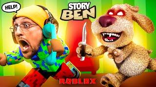 TALKING BEN Roblox Story!  Yes, No, Hahaha - FGTeeV vs. the Psycho Dog