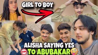 ALISHA SAYING YES TO ABUBAKER // public reaction