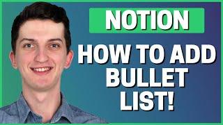 How To Add Bullet List In Notion