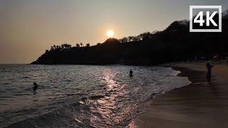 4K Relaxing sunset in Oaxaca's beach