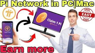 How to use pi network in pc and Mac|Mine pi points in pc |How to download pi network in computer|Mac